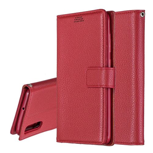 Etui en PU rouge pour votre Samsung Galaxy A70