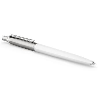 PARKER Jotter Originals Stylo bille, blanc, recharge bleue pointe moyenne, sous blister