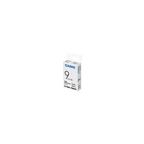 XR-9WE1 - Rubans d'&eacute;tiquetage noir/blanc pour &eacute;tiqueteuses - Casio