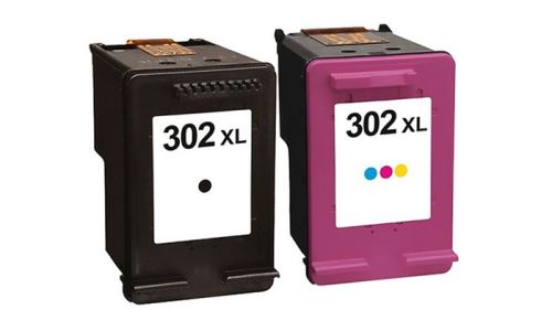 TOPENCRE Pack 3 cartouches compatible avec HP 302 XL (2 noirs + 1 couleur)  pas cher