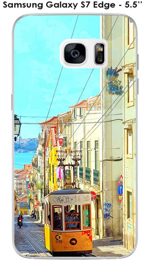 Coque Samsung Galaxy S7 Edge - 5.5 pouce - SM-G935 design Lisbonne