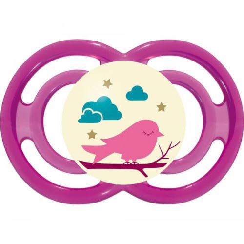 Lot de 2 sucettes perfect nuit 18 mois+ oiseau - mam