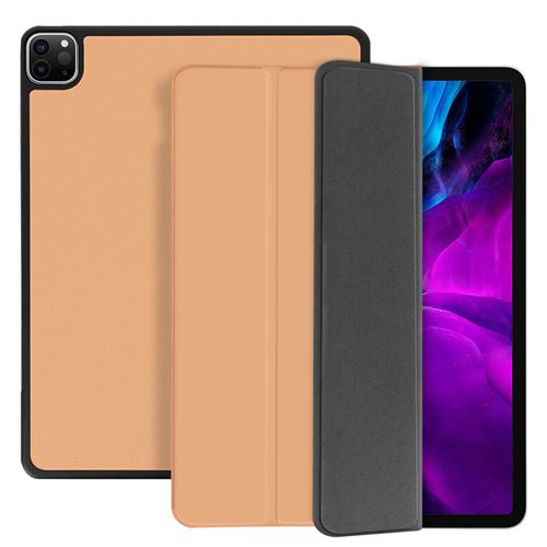 Étui pour iPad Pro 12.9 2020 / 2018 / 2021 Support Video et Clavier Design Fin Rose Or