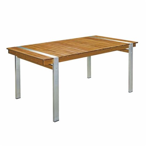 Table de repas rectangulaire 160 cm Bois/Acier - RAIVAVAE