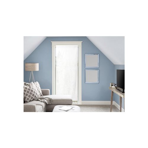 Voile pour porte fenêtre en coton 90x200 cm PANAMA Blanc