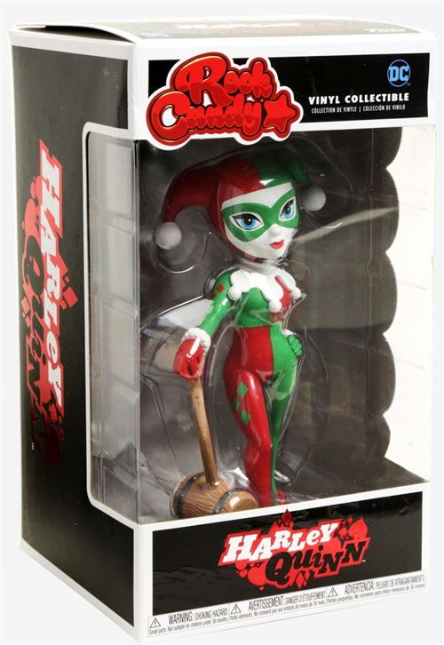 Funko - Figurine DC - Harley Quinn Holiday Exclu Rock Candy 15cm - 0889698211437