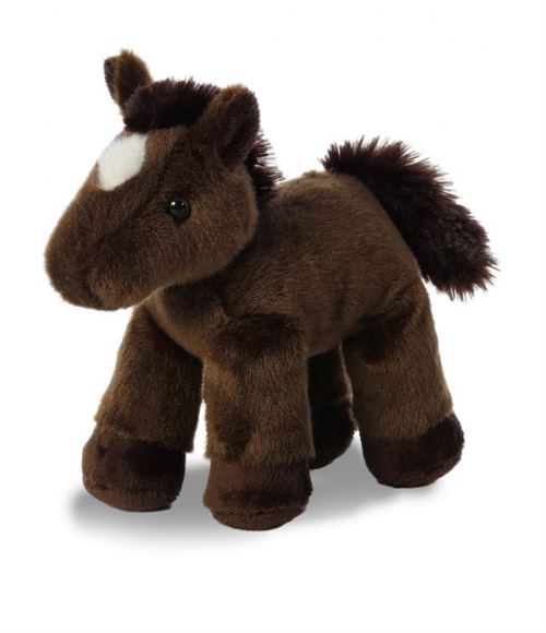 Aurora Marron Foncé Peluche Mini Flopsie Marron Marron Marron Marron 20,5 Cm