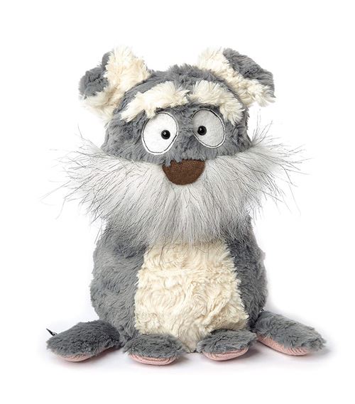 sigikid BEASTS 38535, peluche chienne terrier Mutt Mutty, coloris gris, taille 23 cm
