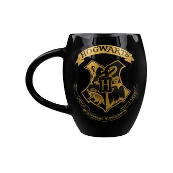 Harry Potter Grande tasse ovale Hogwarts noir
