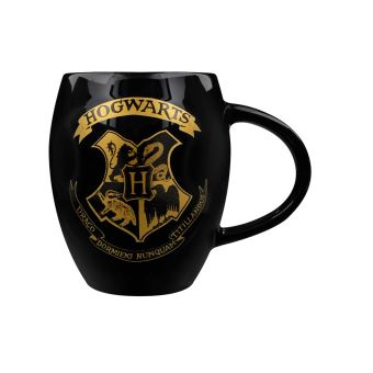 Harry Potter Grande tasse ovale Hogwarts noir