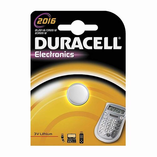 10 Piles CR2016 PILES BOUTON LITHIUM Modèle Piles Duracell pour machines à calculer et de montres