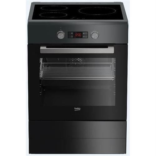 Beko FSE58300ACS - Cuisinière - pose libre - largeur : 50 cm - profondeur : 60 cm - hauteur : 85 cm - avec système auto-nettoyant - classe A - anthracite