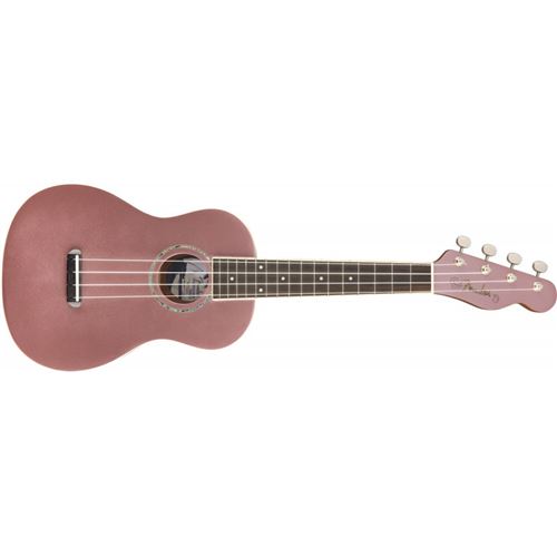 Fender - Ukulélé Zuma Brouillard Bourgogne - Ukulélé concert