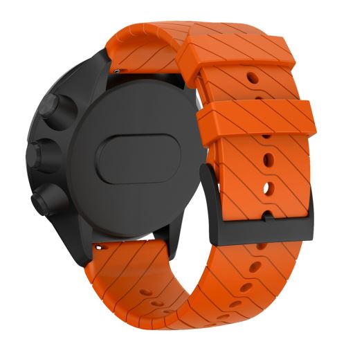Bracelet de montre Compatible avec Suunto 9/9 Baro Copper, Gel de silice - Orange