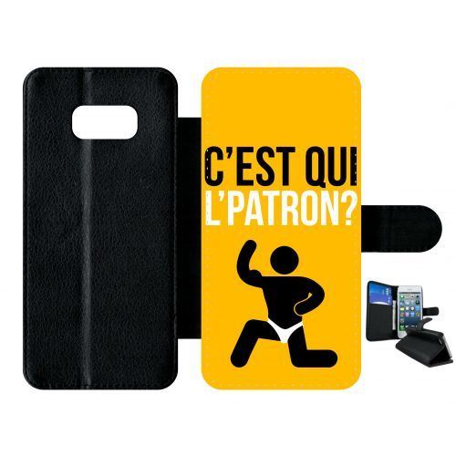 Etui à rabat samsung galaxy s8+ plus c est qui l patron 5
