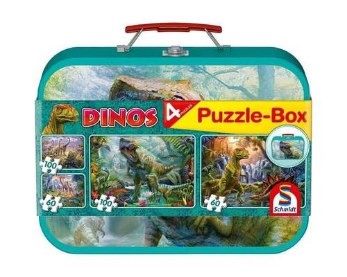 2 puzzles de 60 Pièces et 2 puzzles de 100 Pièces - DINOSAURES - PUZ56495