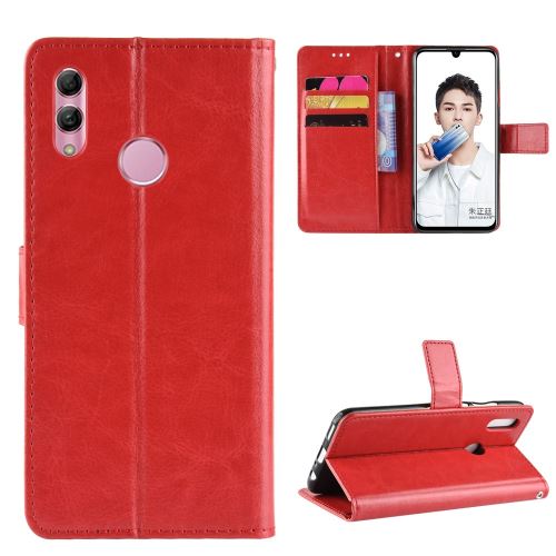 Etui en PU avec sangle rouge pour votre Huawei P Smart (2019)/Honor 10 Lite