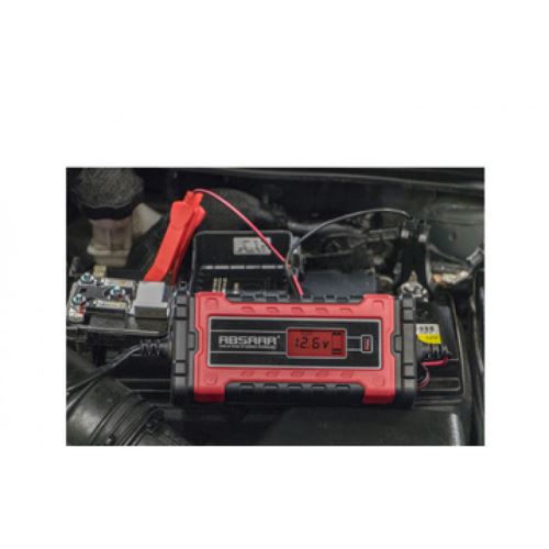 absaar absaar chargeur de batterie pour voiture evo 4.0, 4a, 6/12v noir