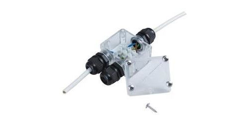 Répartiteur 2x 230 V 4 cm Heitronic 21041 transparent