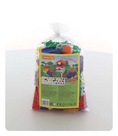 Polesie Polesie36094 Builder de construction sous sachet Plastique (68 pièces)