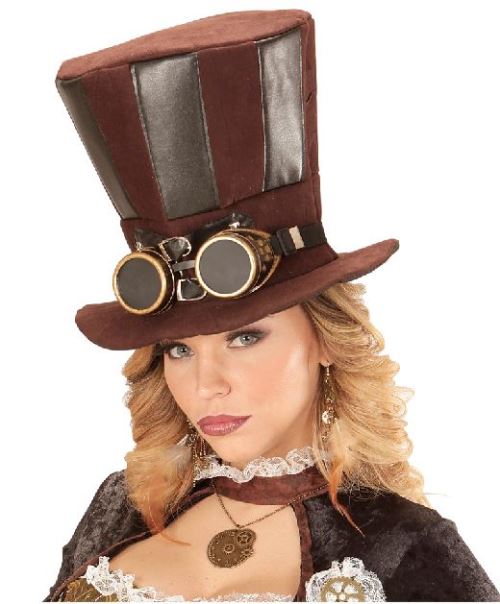 Haut de forme steampunk avec lunettes