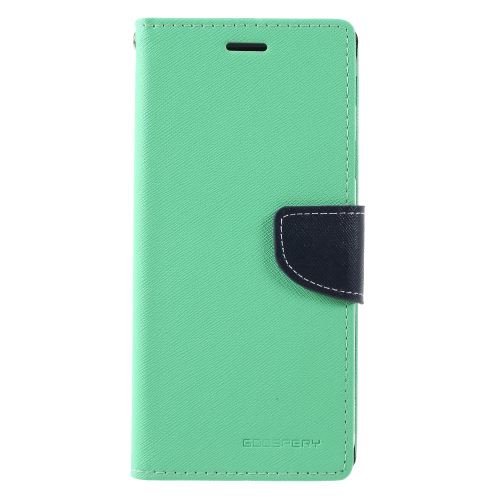 Etui en PU agenda élégant cyan pour votre Samsung Galaxy J4 Plus