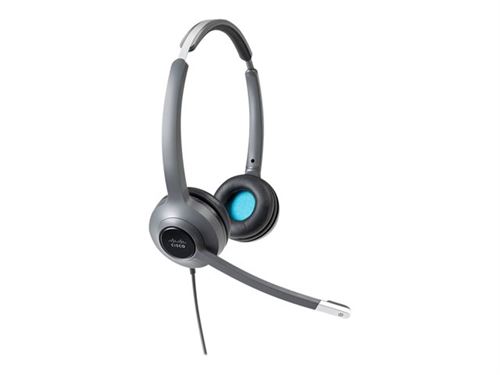Cisco 522 Wired Dual - Micro-Casque - Sur-Oreille - Filaire - Jack 3,5Mm