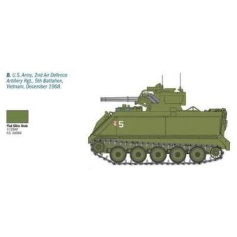 Maquette Char M163 Vulcan - Italeri 1/72 - Modèle Militaire à Monter - I7066 - 1
