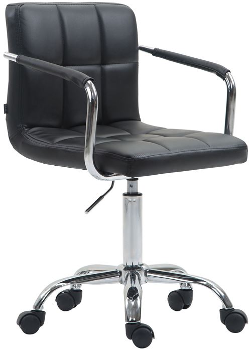 CLP Fauteuil de bureau Lucy V2 en similicuir , Noir