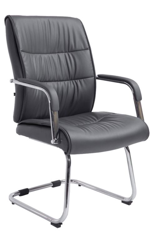 CLP Chaise oscillante Sievert en similicuir , Gris