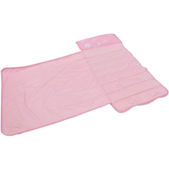 Tapis de sieste rose et blanc motif licorne facile à transporter