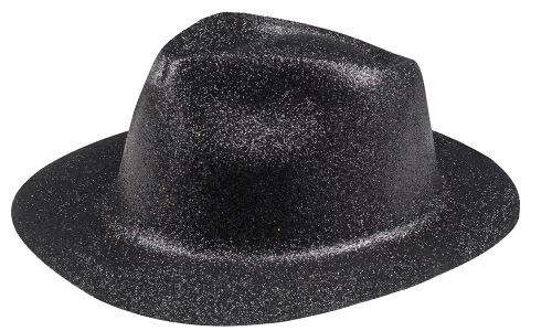 Boland chapeau Sparkle unisexe noir taille unique
