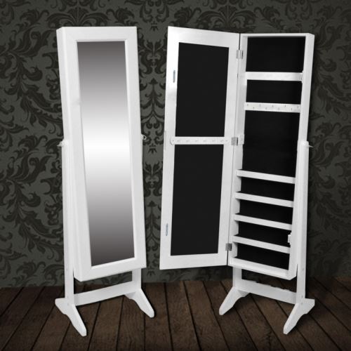 Armoire à bijoux blanche