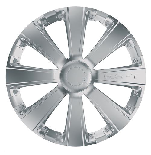 Car Plus roue RST couvre 16 pouces ensemble d'argent de 4 ABS