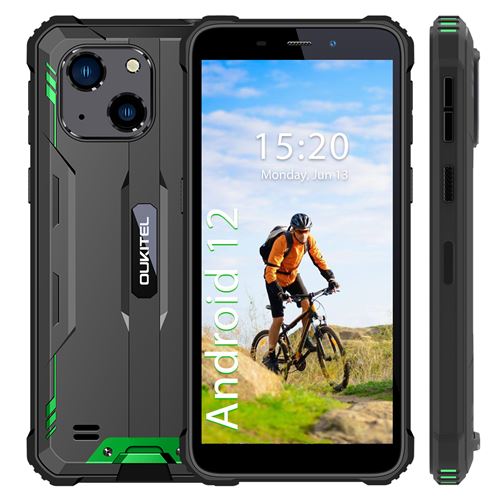 OUKITEL WP12 Pro Smartphone 64Go IP68 Etanche 5.5 Android 11 Batterie 4000mAh GPS Double SIM - Rouge