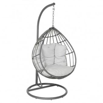Loveuse Suspendue En Forme D Oeuf Hesperide Merengue Gris