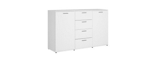 Buffet en aggloméré 120x35.5x75cm - Blanc