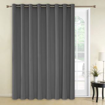 Deconovo Rideau Gris Clair Occultant A Oeillets Isolant Thermique Rideau Tissu Porte En Chambre Salon 254x242cm Rideau Grande Largeur Pour Enfant Garcon Achat Prix Fnac