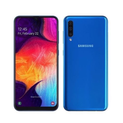 Samsung Galaxy A50 - 4G smartphone - double SIM - RAM 4 Go / Mémoire interne 128 Go - microSD slot - écran OEL - 6.4
