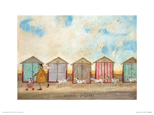 Sam Toft reproduction d'art Spotty Joggers 30 x 40 cm