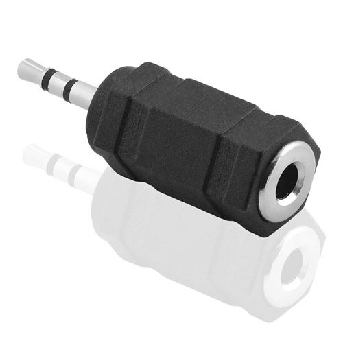Adaptateur Audio Jack 3.5mm à 2.5mm, Connecteur Mâle à 2.5mm Femelle, pour  Câble