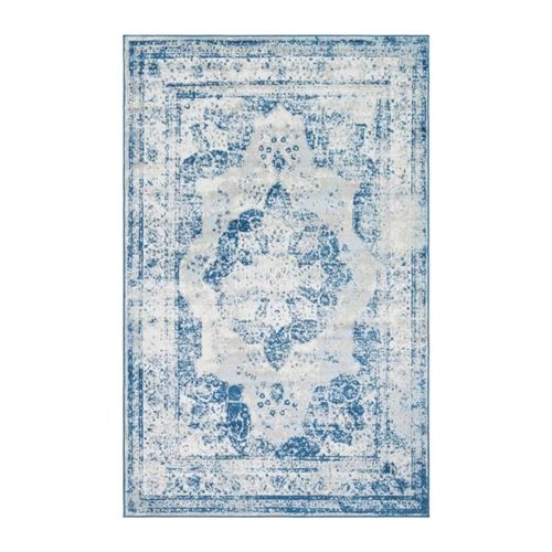 nazar tapis de salon kutha - 160 x 220 cm - bleu