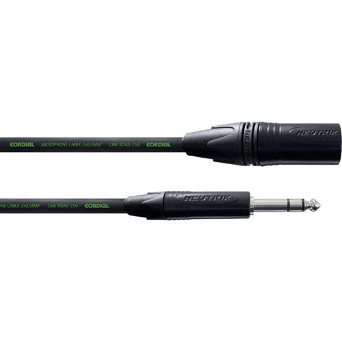 Cordial CRM5MV - Câble audio XLR mâle - jack mâle stéréo 5 m