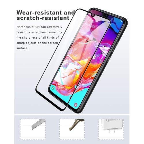 Protecteur écran en verre trempé 3D ultra clair transparent pour votre Samsung Galaxy A70