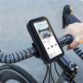 11€04 sur Support Vélo et Moto Smartphone Fixation guidon Housse étanche  zippée - Noir - Support pour téléphone mobile - Achat & prix