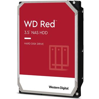 WD Red NAS Hard Drive WD60EFAX - Vaste schijf - 6 TB - intern - 3.5" - SATA 6Gb/s - 5400 tpm -buffer: 256 MB