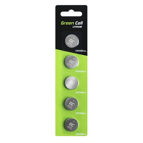 5x Batterie au lithium Green Cell CR2025