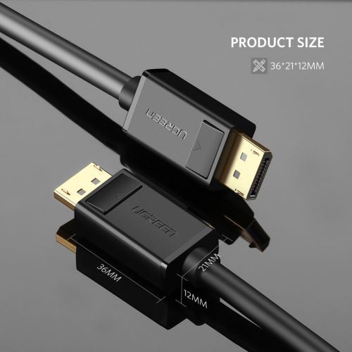 Câble DisplayPort 2M Certifié DP Vers DP 1.2 - 4K@60Hz, 2K@165Hz - Nylon Tressé, Connecteur Or