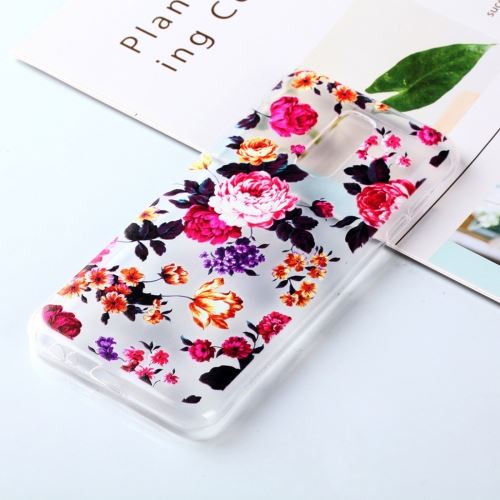 Galaxy J8 (2018) Coque Protection Tpu Fleurs Transparent Als90663