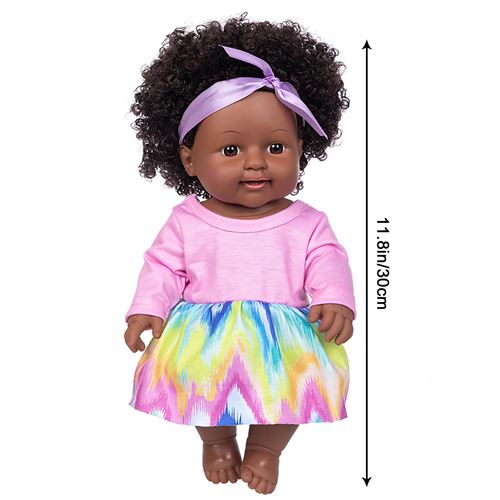 Poupée Noire Africaine 20cm pour enfants C - Multicolore - Poupée - Achat &  prix